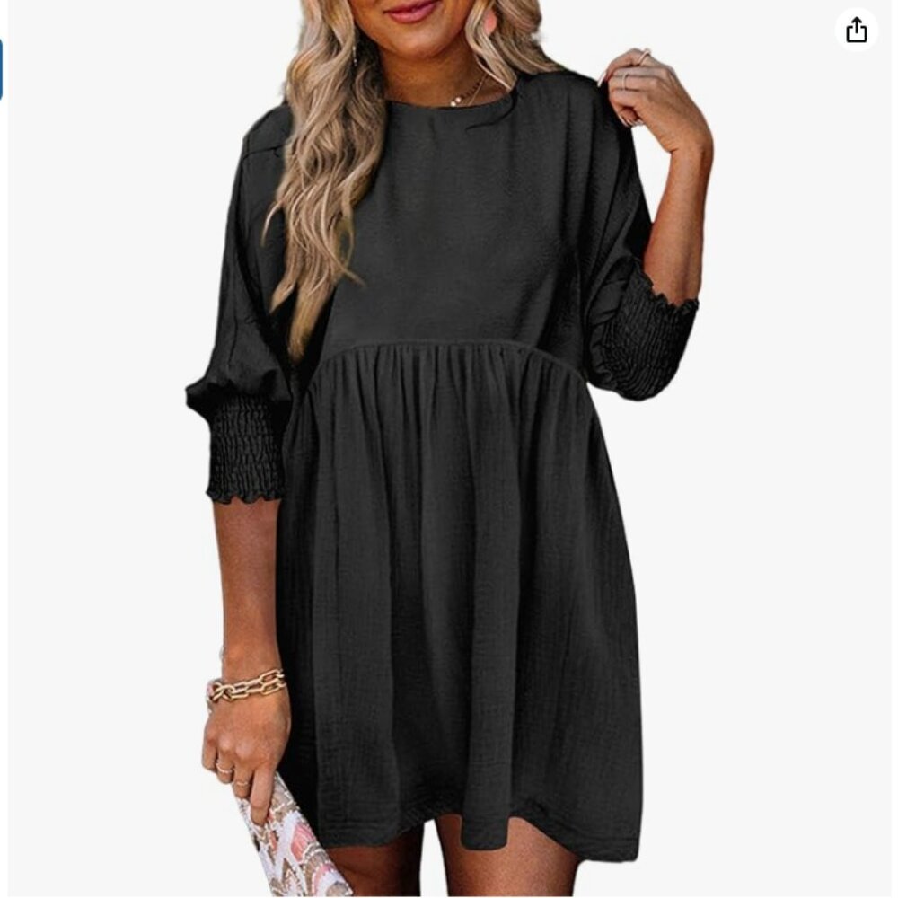 Elegant Black Women's Dress - NWOT - S